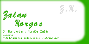 zalan morgos business card